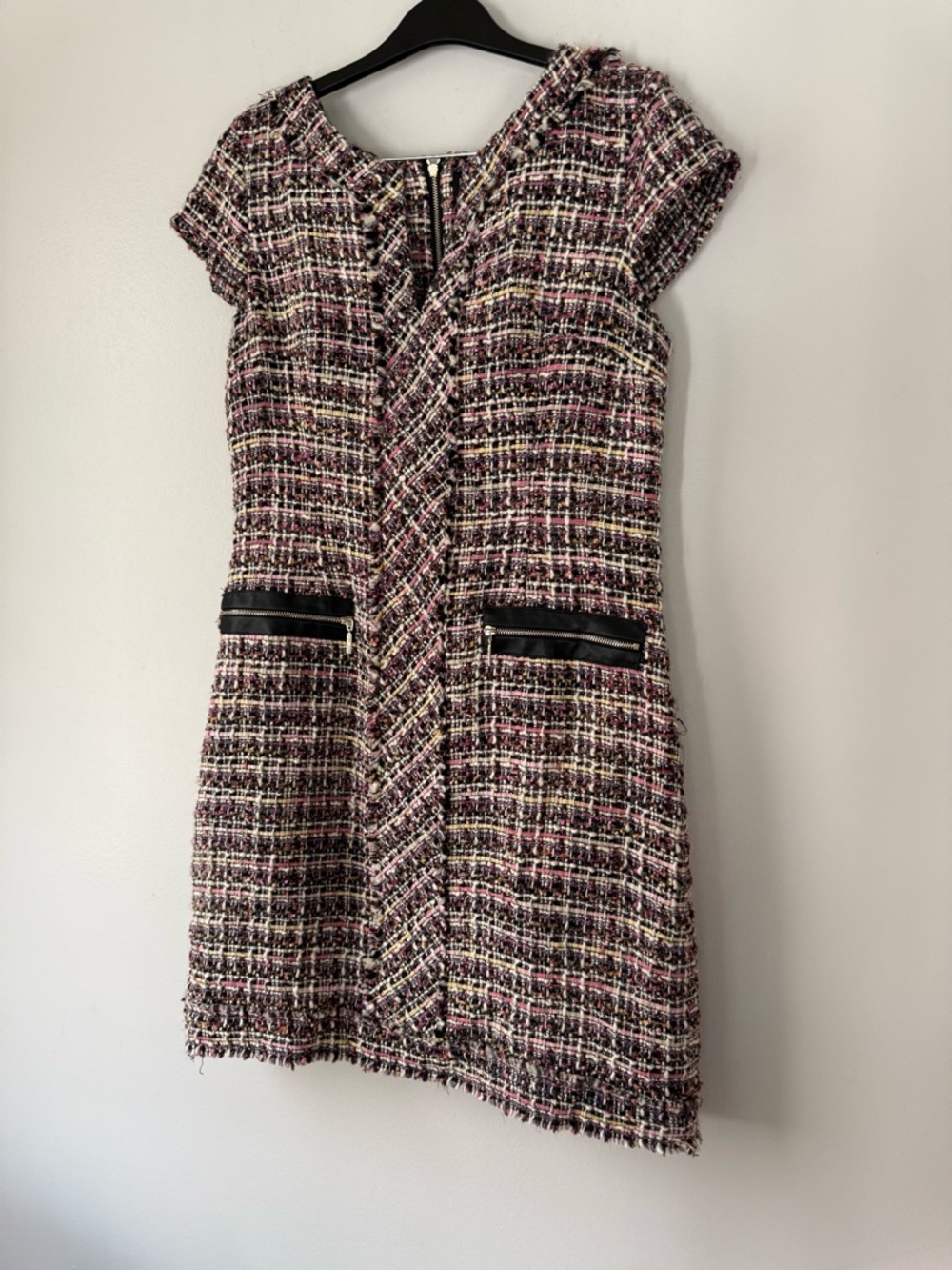 Karl Lagerfeld Paris boucle tweed sheath dress Size 10 Multi Color EUC - Picture 5 of 16